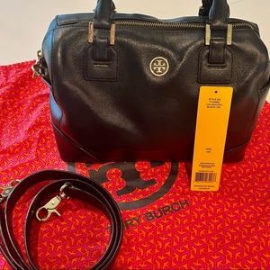 Tory Burch Robinson Mini Satchel Bag Black